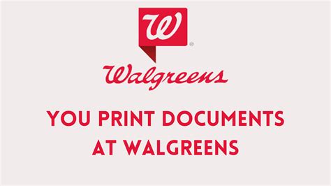 Does Walgreen Print Documents: A Detailed Insight into the Retail Pharmacy's Operations and Services